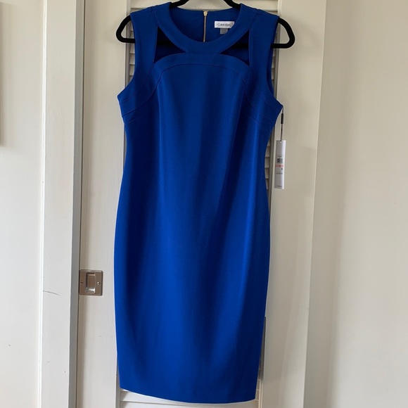 Royal Blue Calvin Klein Dress - Picture 2 of 4